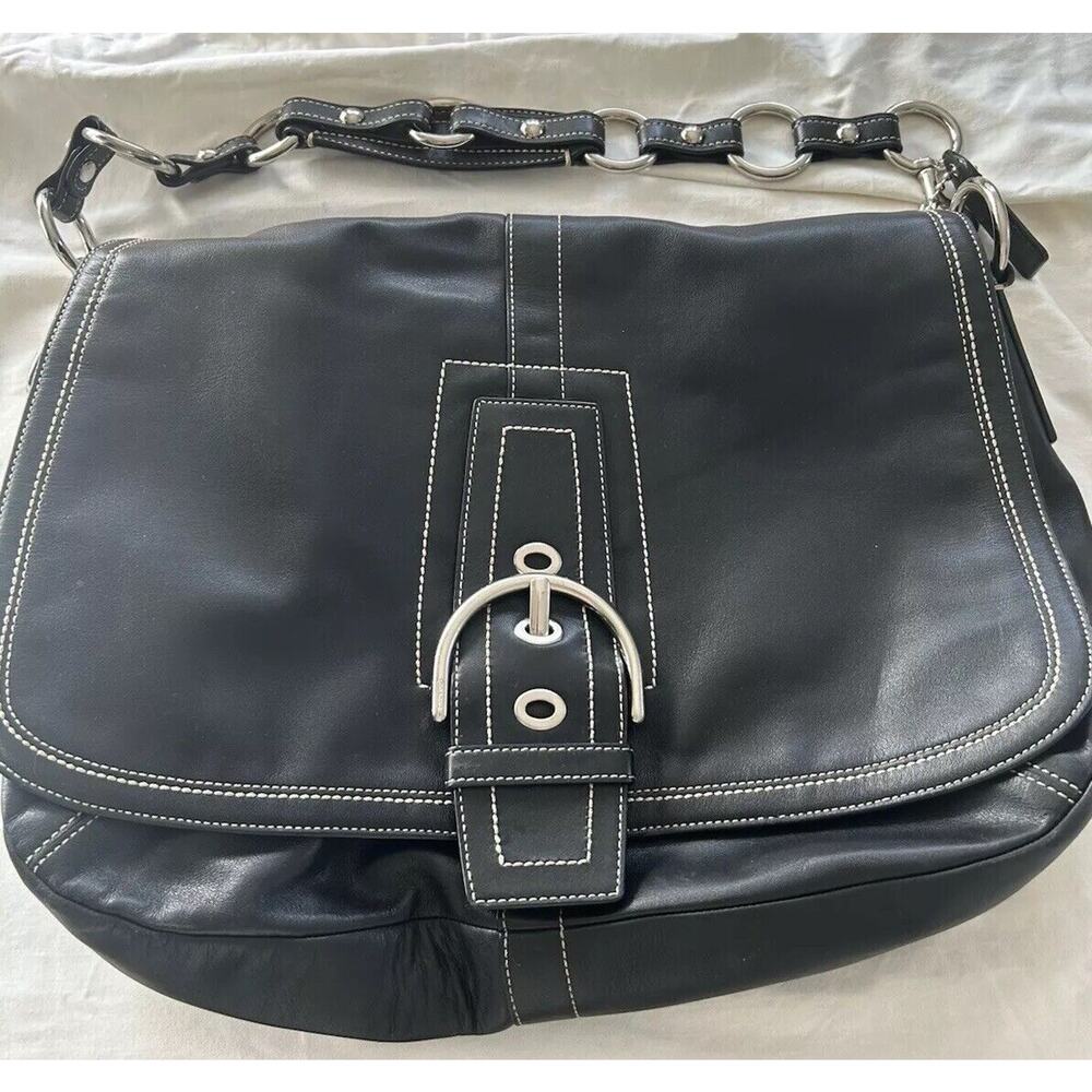 Coach Soho XLarge Hobo Black Shoulder Bag Rare. Y2K